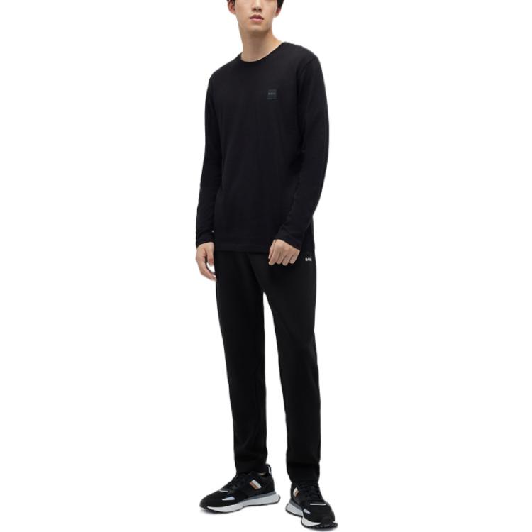 HUGO BOSS T-Shirts Men's Black Crew Neck Moderate 50476192-001