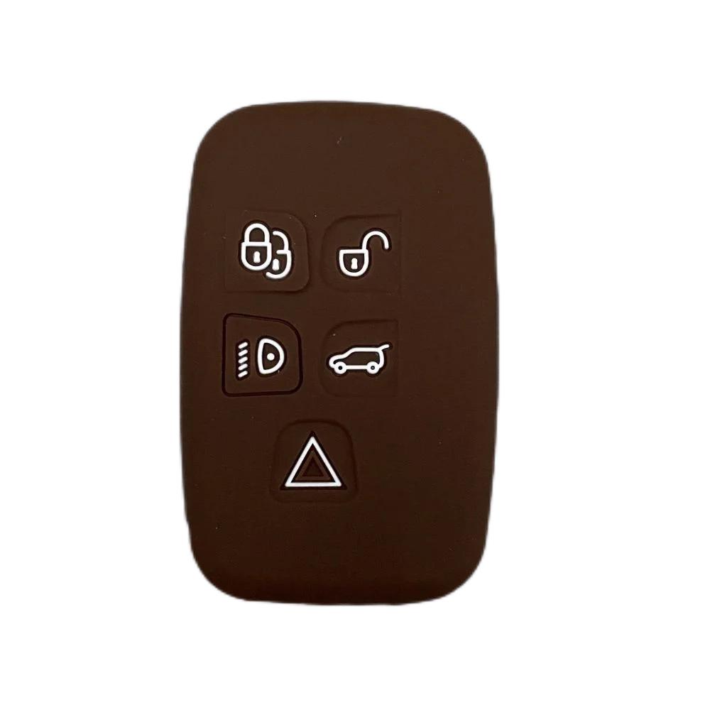 silicone car key case holder shell soft remote cover protector for Land Rover Range Rover Sport Discovery 3 4 Elander 2 Evoque