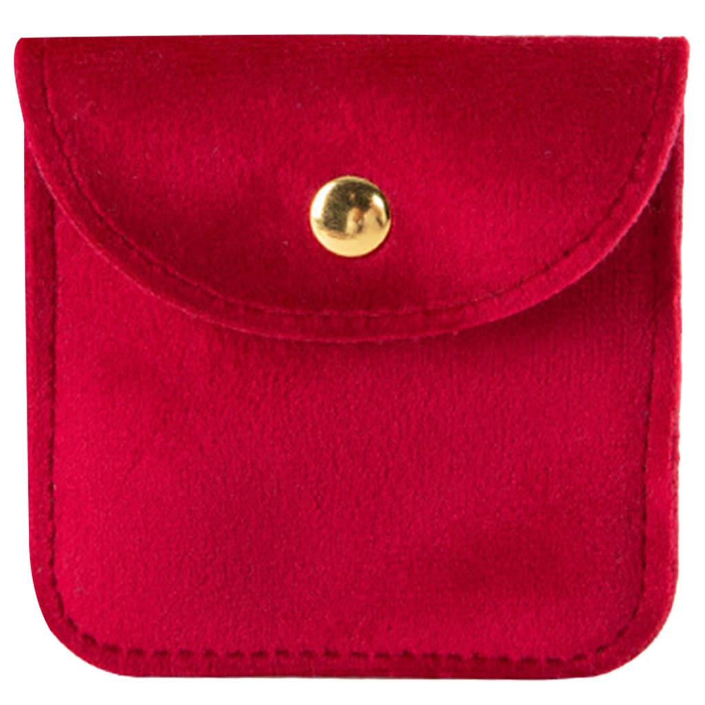 Stylish Flannel Jewelry Storage Pouch Contemporary Jewelry Packaging Bag Handy Storage Container for Jewelry Collector