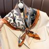 Luxury Brand  Silk Square Scarf Women Neck Hair Tie Band Beach Hijab Kerchief Head Headbands Bandana Female Foulard 70cm