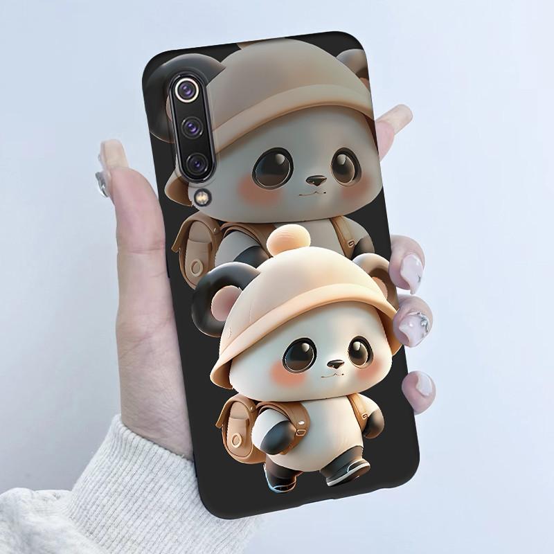 For Xiaomi Mi 9 SE Case Cute Cartoon Panda New Patterned Silicone Matte Soft Protection Cover For Xiaomi Mi 9 Mi9 SE Phone Cases