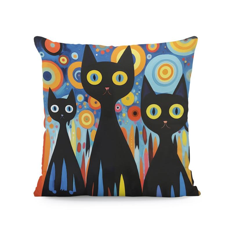 Милая наволочка с принтом животных Плоская 2D-печать не настоящая вышивка ночной диван ночная подушка для дивана Style-6 белый 599₽