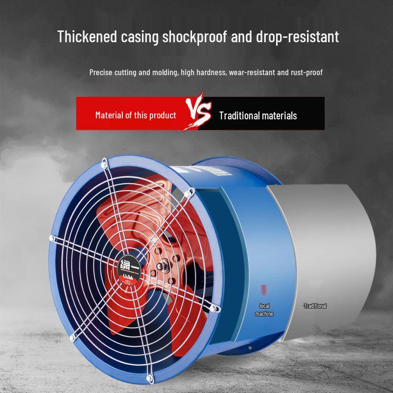 High Power Industrial SF Axial Exhaust Fan 220V/380V for Duct Ventilation & Kitchen Smoke Extraction