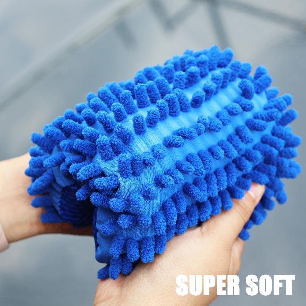 Car Cleaning Sponge Car Wash Care Washing Brush Pad Cleaning Tool Microfiber Polishing Dusting Scratch-free Washing Cars Floors