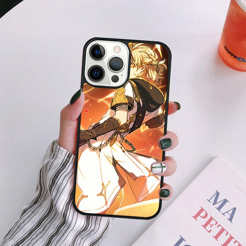 Genshin Impact Albedo Phone Case For iPhone 17 Air 14 13 12 16Pro Max 15 11  Plus Max Cover Shell coque