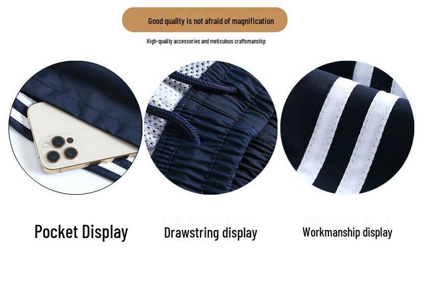 Thin Mesh Stripe School Uniform Pants for Junior & Senior High Students - Spring, Autumn, Summer