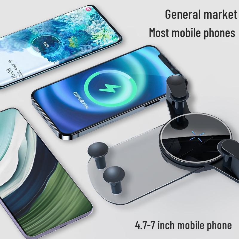 15W Wireless Car Phone Holder & Charger Clip