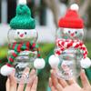 500ml Snowman Cold Drink Juice Cup Thick Sweet Jar Box Gifts Candy Biscuits Sealed Jar
