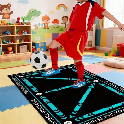 Kids Football Carpet Mat Rug Sports Game Home Decoration Educational Children Room Play Area Floor Mat with Arrow Number Design