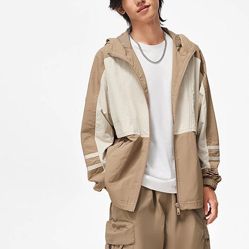 Li Ning Sports Trendy Collection Jacket Men's Dusty Khaki Light Chestnut Brown AFDT637-3