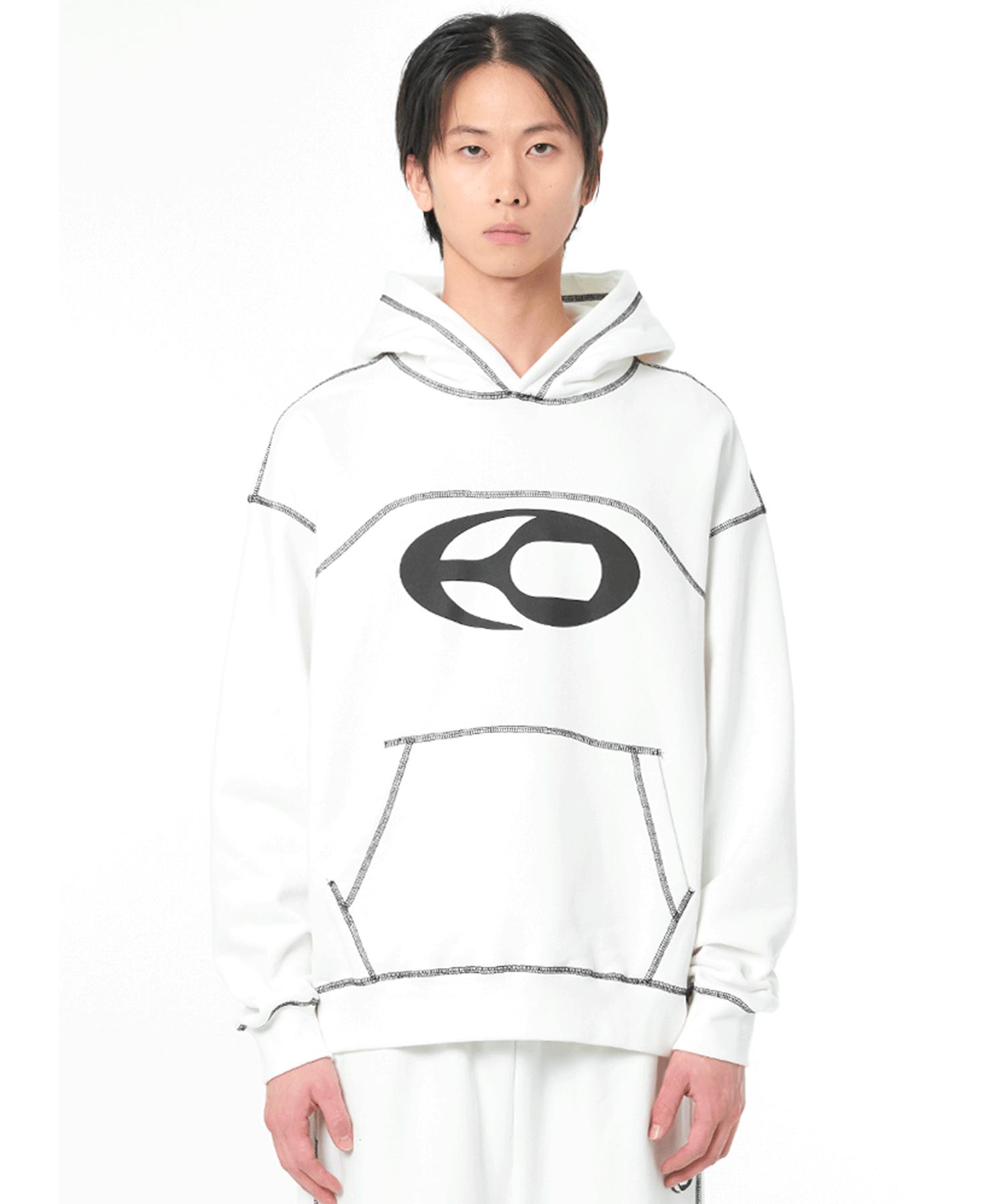 Oy C.S Logo Hoodie-White White/1Size