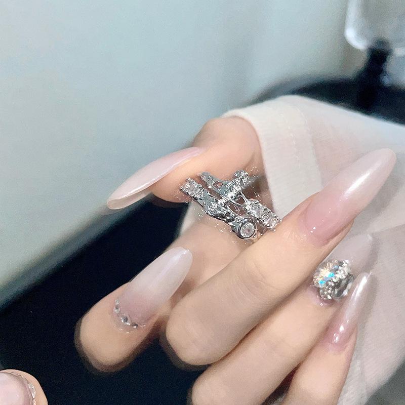 Planet Zirkon Ring Damen Nischen Design Saturn Fortgeschrittener Sinn Zeigefinger Ring Mode Persönlichkeit Offener Ring Trendig Cool