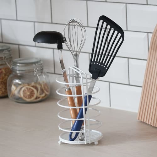 Pearl Metal Tool Stand, White, 18.5cm Tall, Bran Kitchen, HB-4445