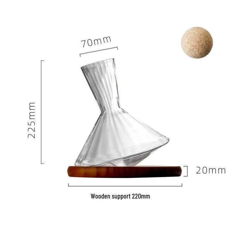 Crystal Gyroscope Rotating Decanter - Creative Wobbly Tumbler Glass