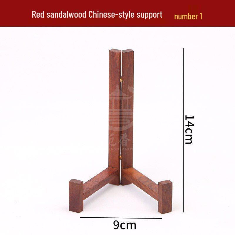 Pu er Tea Cake Solid Wood Display Stand - Red Sandalwood Ornament Plate Holder