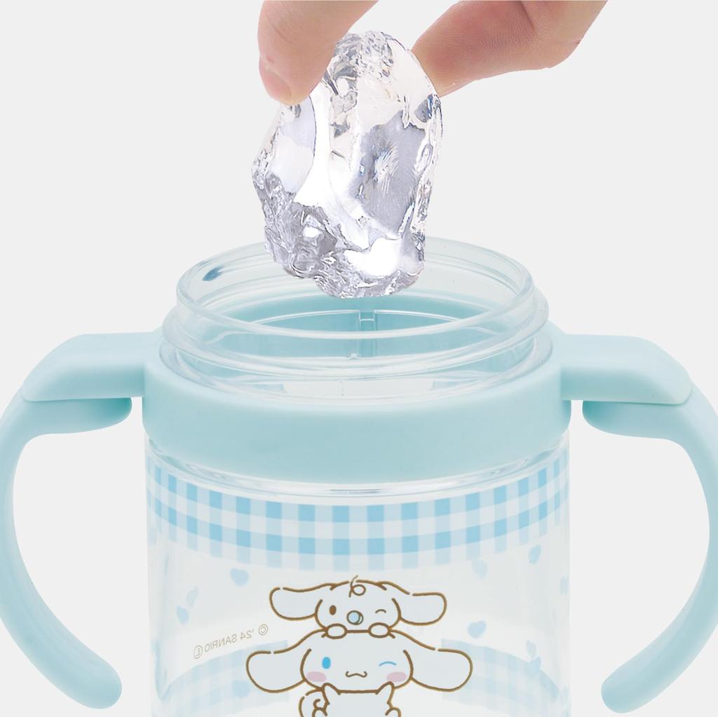 Skater Baby Double Handle Straw Foldable Sanrio KSHW1N Mug, 260ml, Handle, Cinnamoroll, Design,