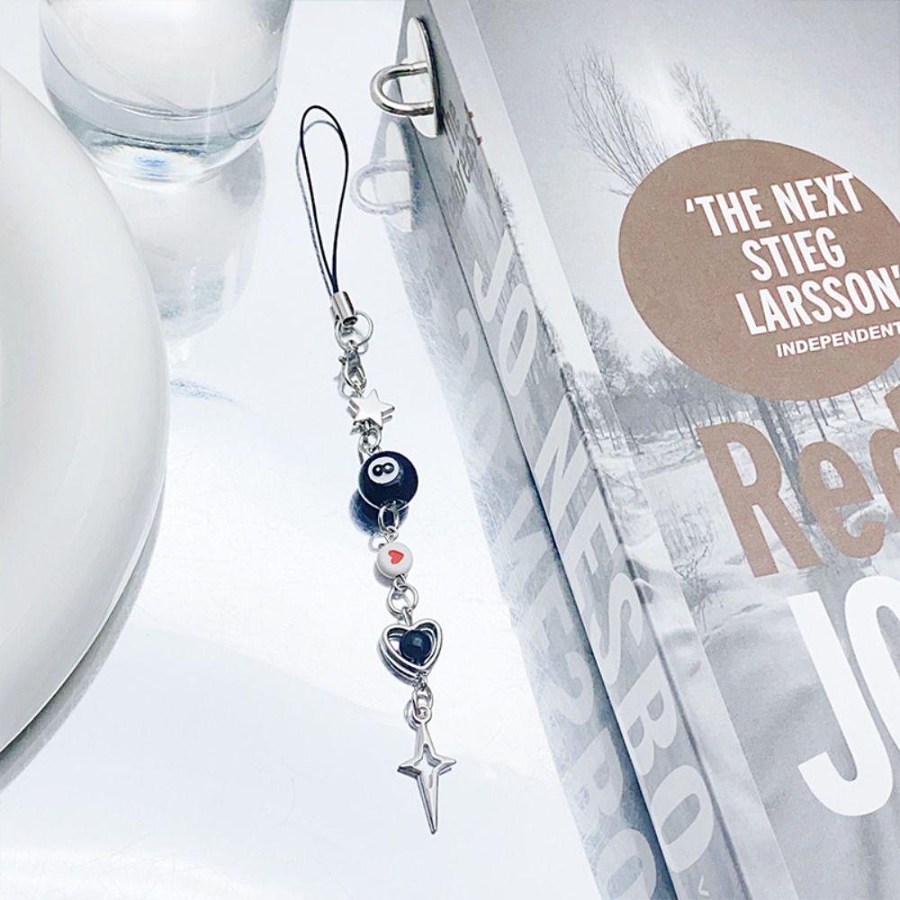 Flocking Flocking Cat Phone Lanyard Phone Strap Cat Cell Phone Charm  Phone Accessories