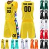 Ensemble de Maillots de Basketball Personnalisés Personnalisé et Numéroté Sans Manches Uniformes Respirants Sportswear pour Hommes et Équipes de Jeunes Entraînement