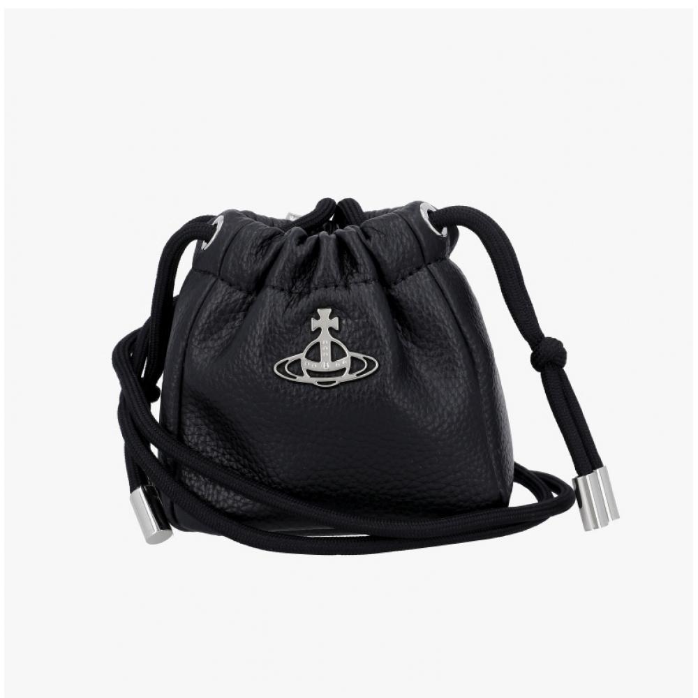 Vivienne Westwood Vegan Bio Green Grain Hillary Micro Bucket Pouch Bag N403