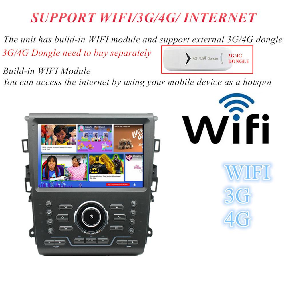 9'' Android 12 Stereo Radio GPS Navi Head Unit For Ford Mondeo / Fusion 2013-20