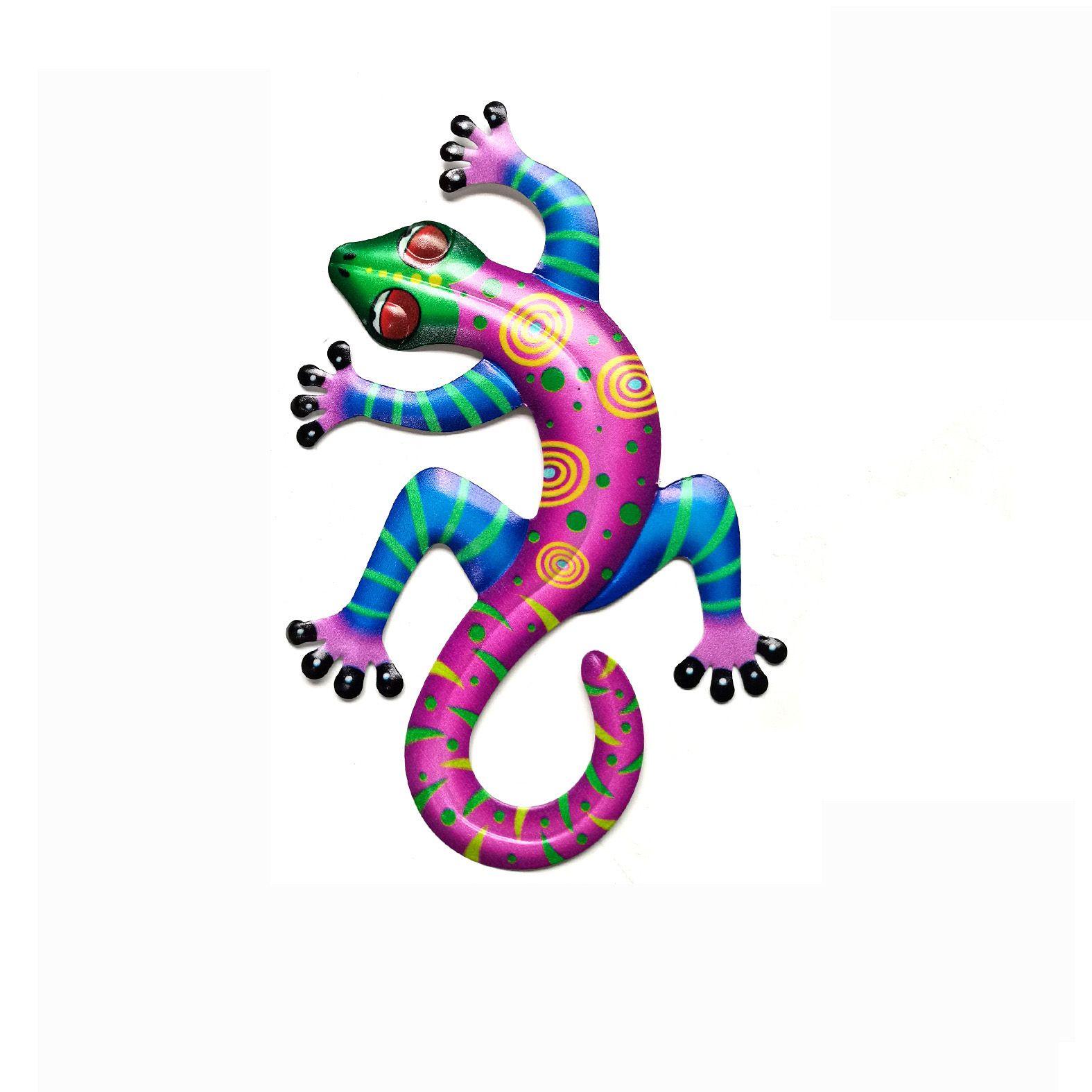 

Home Simulation Sculptures Metal Gecko Lizard Art Hanging Iron Art Gecko Iron Art Decoration рожевий