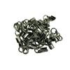 24 Pieces Multicolor Lobster Claw Clasp Leather Crimp Cord Clip Ends Crafts