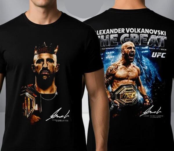 Александр Волкановски UFC 325 Чемпион в полулегком весе 2026 Футболка1 Унисекс Футболка XXL
