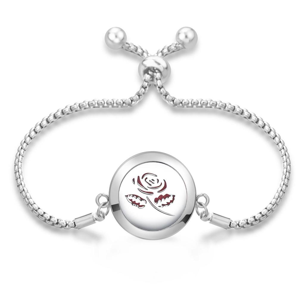 Women's Openable Titanium Steel Essential Oil Diffuser Bracelet