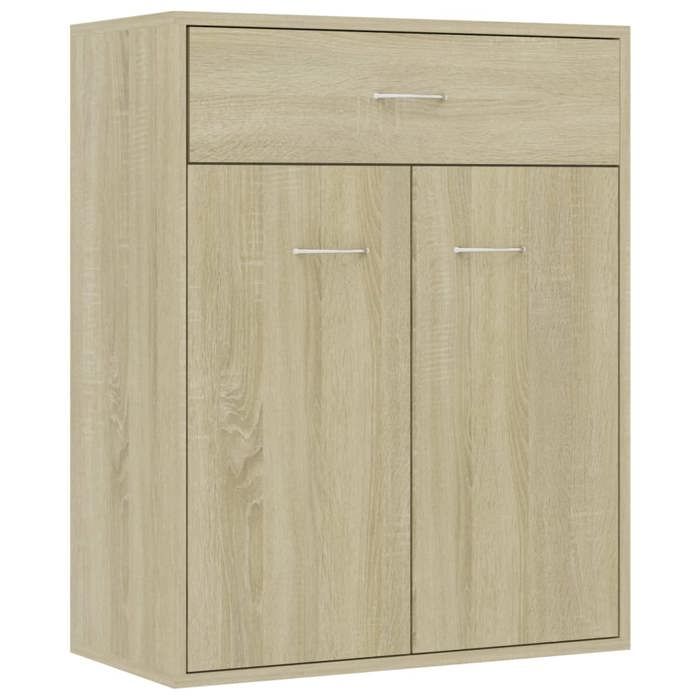 VidaXL Buffet Chêne sonoma 60x30x75 cm Bois d'ingénierie 800714