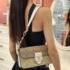 High-quality New Classic Old Flower Leather Square Bag Chain Bag Underarm Bag Shoulder Messenger Bag