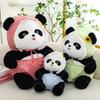 Cap Flowers Panda Plush Toy Cartoon Stuffed Animal Doll Decoration Kids Gift