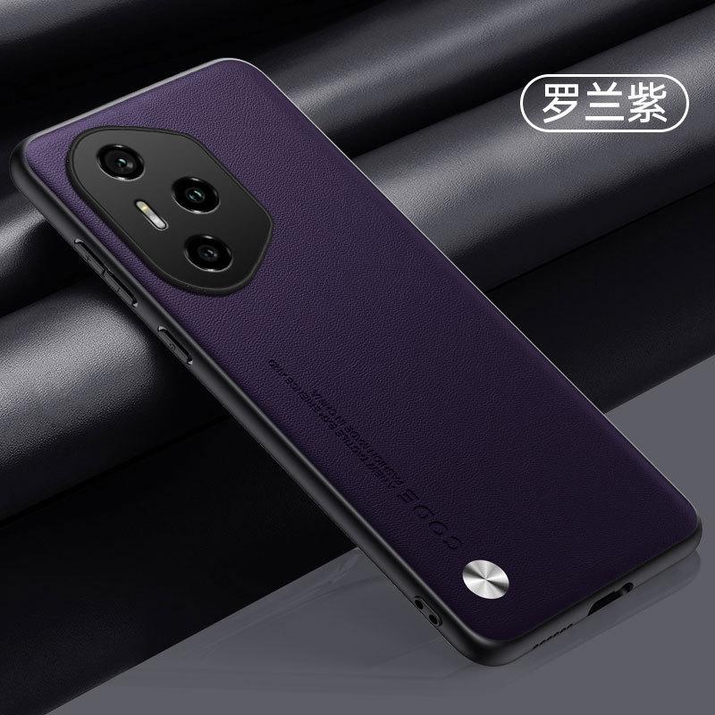 Applicable To Huawei Honor 400Pro Mobile Phone Case Honor 300Pro Plain Leather Honor 200 Matte Anti-drop Protective Case