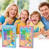 Kit Arte Scratch Arcobaleno Set Carta Raschiabile Magica Arcobaleno per Bambini Cartoline Creative Fai-da-te Biglietti d'Auguri Personalizzati Giocattolo per la Motricità Fine