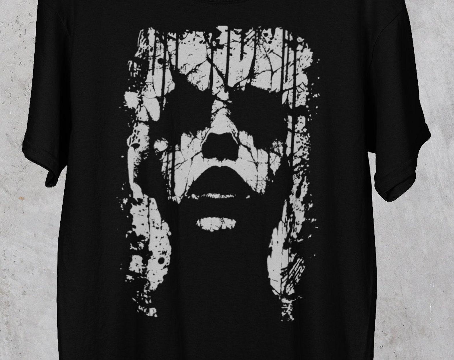 Dark Occult T shirt - Creepy Face - Gothic style -Black Unisex - occult skull - t-shirts 3XL