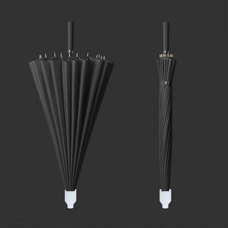 Yizhou 24-Rib Anti-Wind Long Handle Umbrella with Waterproof Sleeve