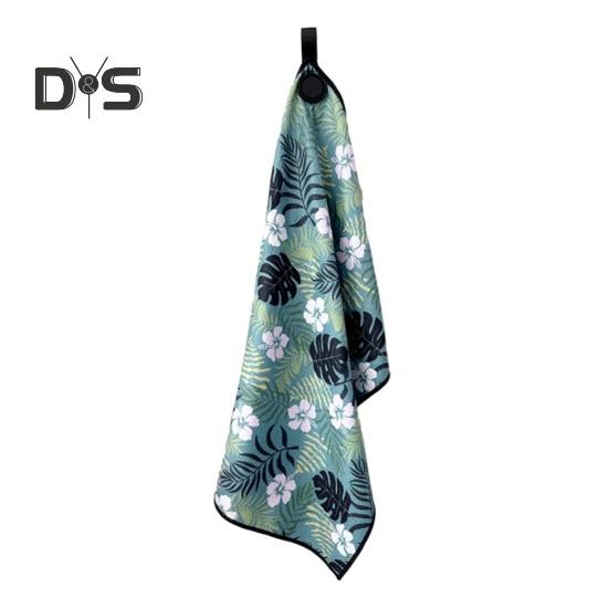 

Магнитное полотенце для гольфа с сильным магнитом, вафельная сумка для гольфа из микрофибры, полотенце для гольфа с принтом, чистящее средство для мячей для гольфа