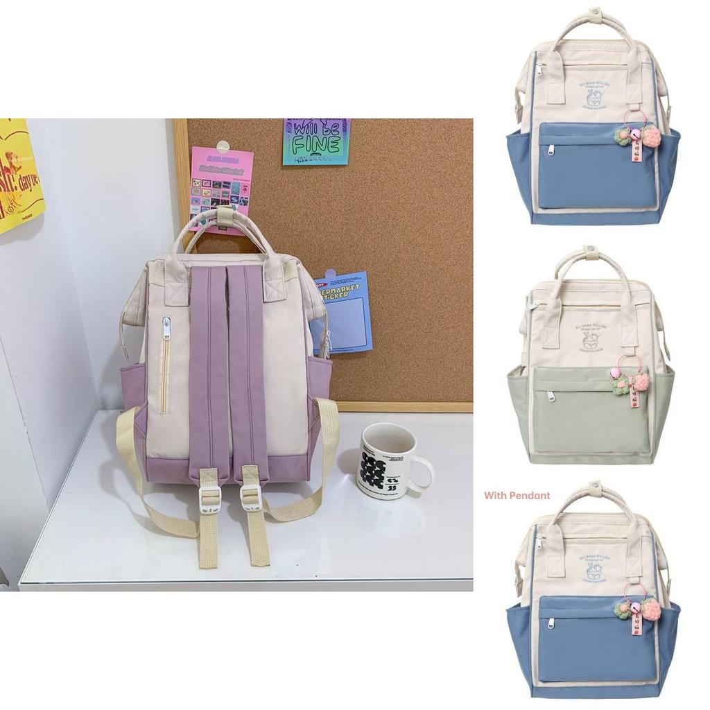 Forest Fairy Princess Nylon Backpack Lightweight Waterproof Trendy Student Bag For Girls