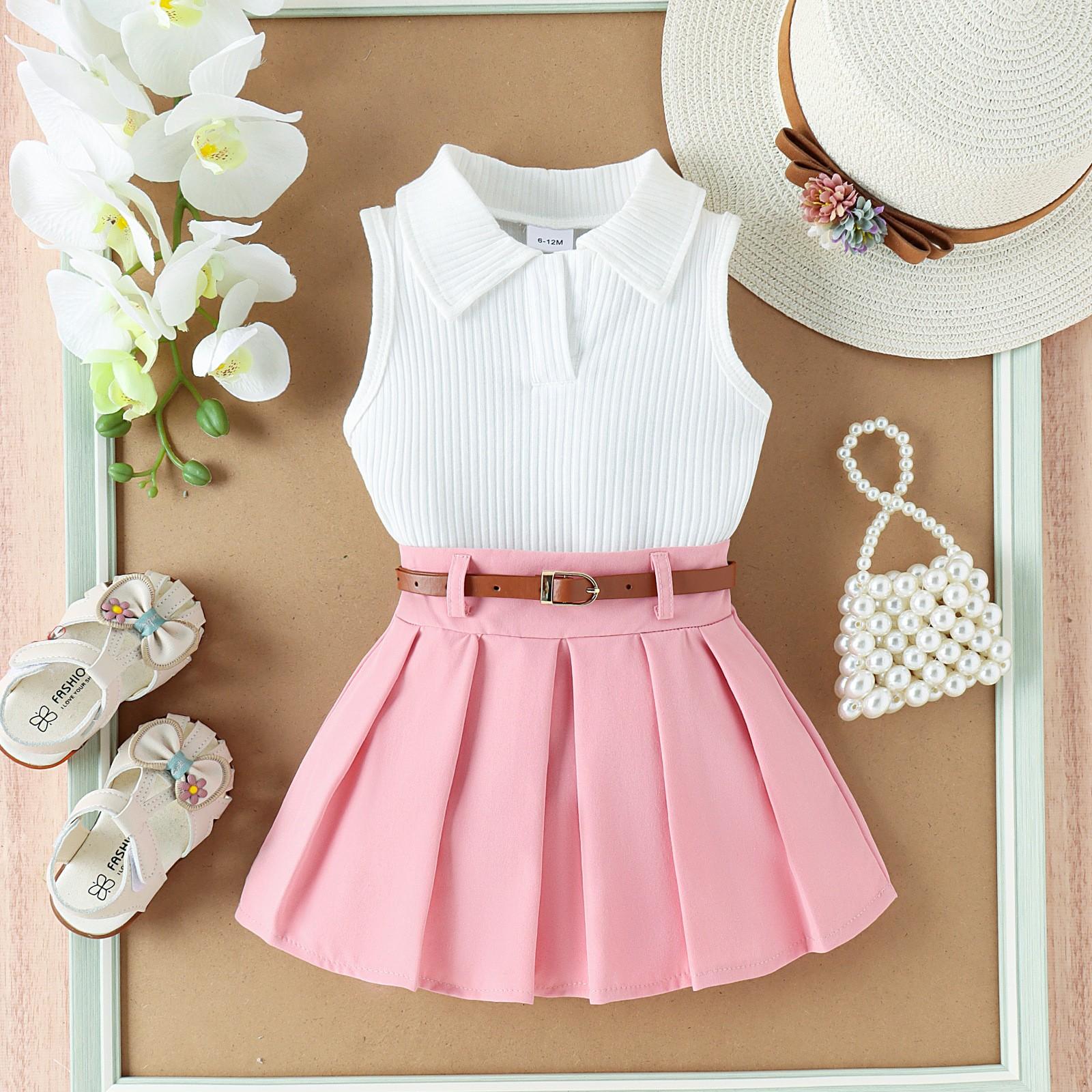 

Осенне-зимняя детская клетчатая юбка Детская юбка-трапеция для малышей 6M розовый