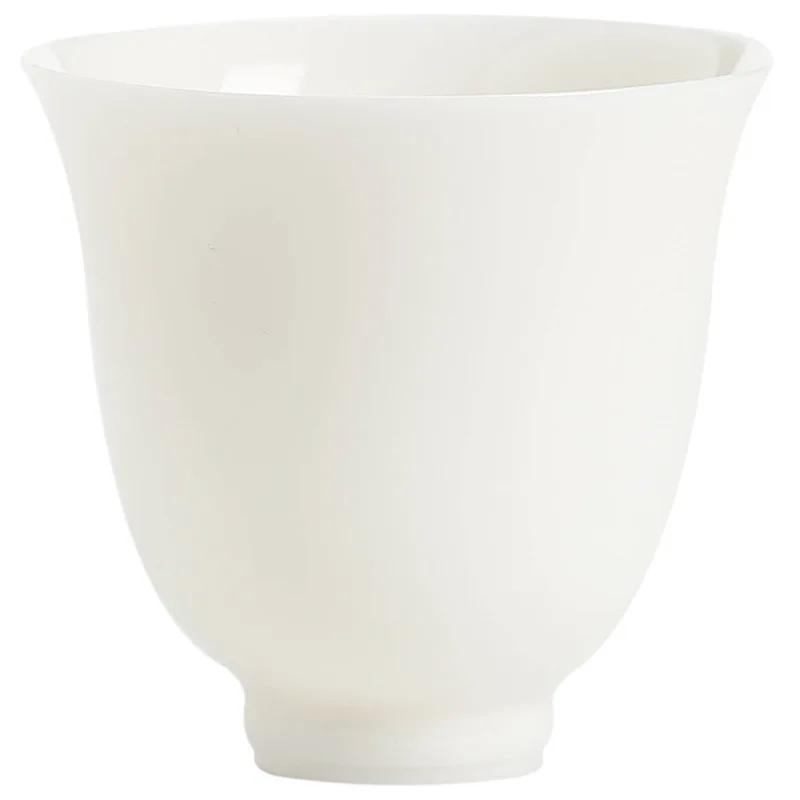 Weißgeschirr Teetasse Handgefertigt Dünnwandige Teetasse Duft-Tasse Meistertasse Keramik Kung Fu Teetasse Kleine Teeschale Teetassen