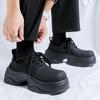 Thick Soled Men's Shoes Brand Designer's New Style Outdoor Trendy Street Walk Young People Daily Height Increasing Shoes