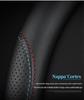 Ford-Compatible Leather Steering Wheel Cover for Focus, EcoSport, Taurus, Edge, Escort, Kuga, Mondeo