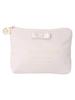 De Pouch Satin Ribbon Tissue Case for Grayish Pink [Maison Fleur] Women,