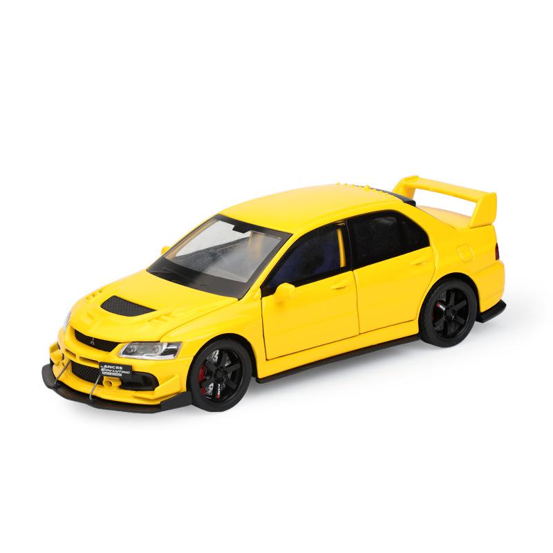 Mitsubishi EVO Model Alloy 1/32 Simulated Jdm Sports Car, Children's Toy Collection Model Ornaments for Boys Gifts