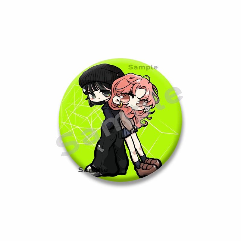 Anime The Guy She Was Interested In Wasn't A Guy At All Button Pin Cartoon Mitsuki Koga Brooch Badge Bag Hat Decor Accessories