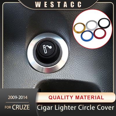 Car Cigarette Cigar Lighter Button Cover Trim Decoration Sticker for Chevrolet Chevy Cruze Sedan Hatchback 2009-2015