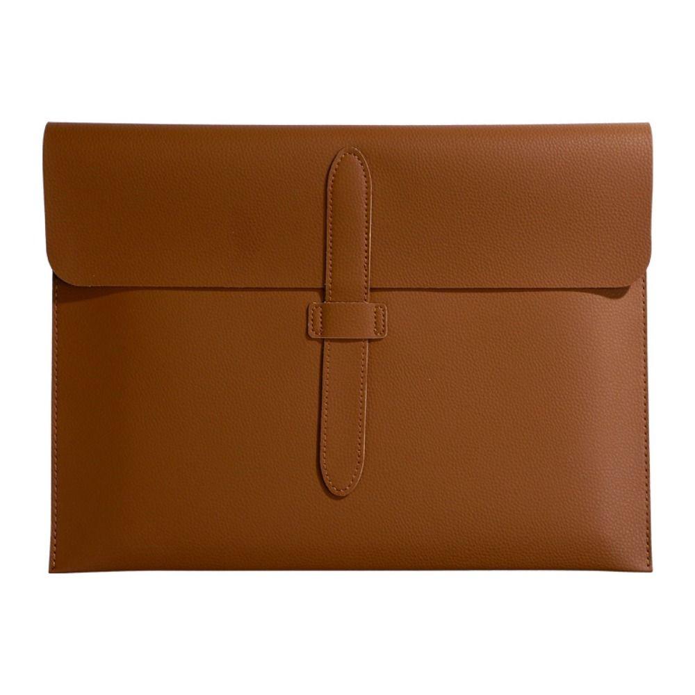 Waterproof Business Leather Document Bag Simple Data Contract Bill File Bag  Office School Supplies