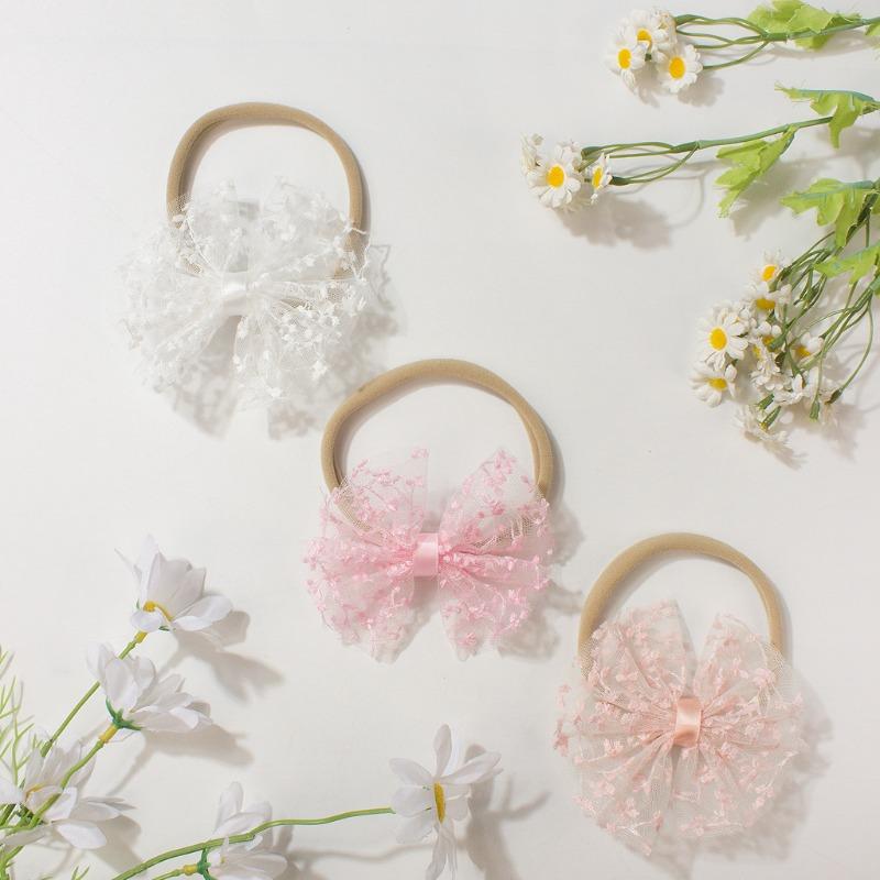 Children's bow headband, new baby elastic elastic headband, thin soft baby hair accessories