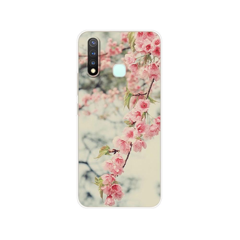 Dla Vivo Y19 Case 6.53 ''miękki TPU silikonowy pokrowiec dla Vivo Y19 Y 19 VivoY19 Case tylna obudowa telefonu zderzak ochronny Shell Bag Coque