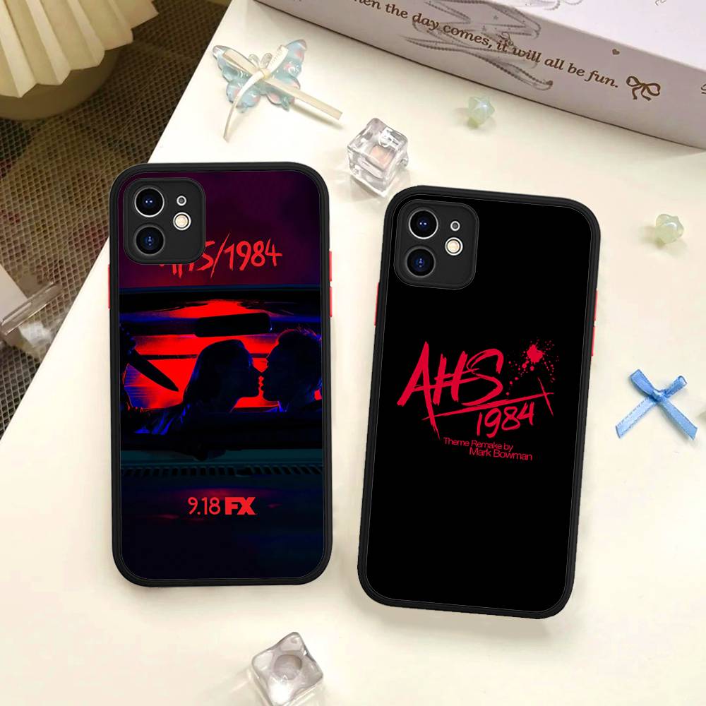 American Horror Story AHS 1984 Matte Translucent Phone Case For Iphone 16 ProMax 15 14 13 12 11 X XS PRO Plus