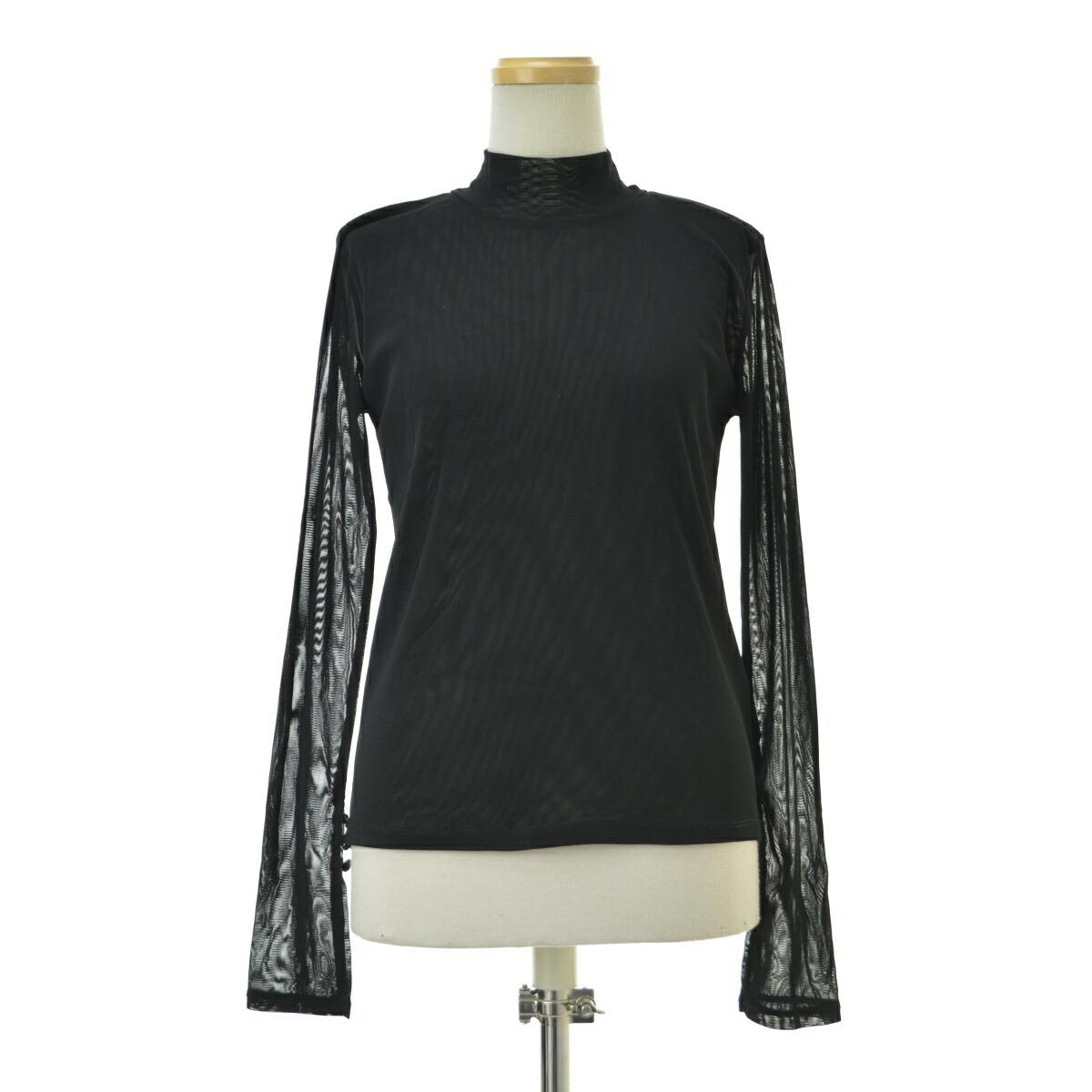 [Used] MOUSSY 010CAF80-5730 SEE THROUGH HI NECK TOP long sleeve cut and sew [cacfajac-l]